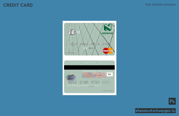 Lesotho Nedbank Mastercard Beispielvorschau